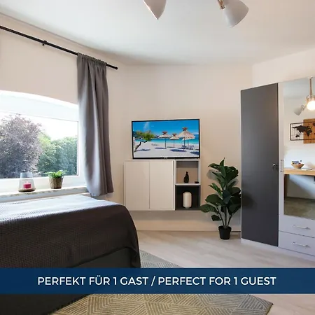 Apartment Rtr - Fuer 1 Person - Voll Ausgestattet - Zentrum - Smart Tv - Wifi - Modern *