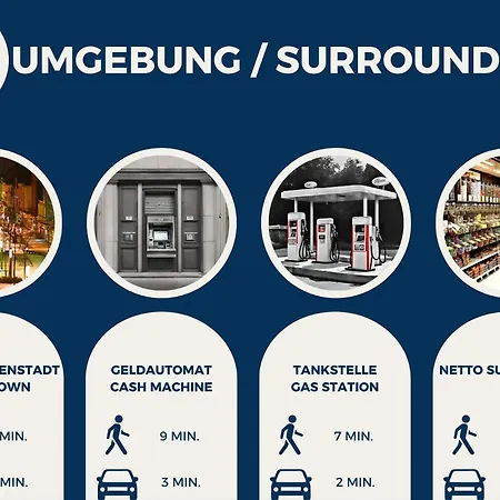 Rtr - Fuer 1 Person - Voll Ausgestattet - Zentrum - Parken - Smart Tv - Wifi - Modern 아파트 *