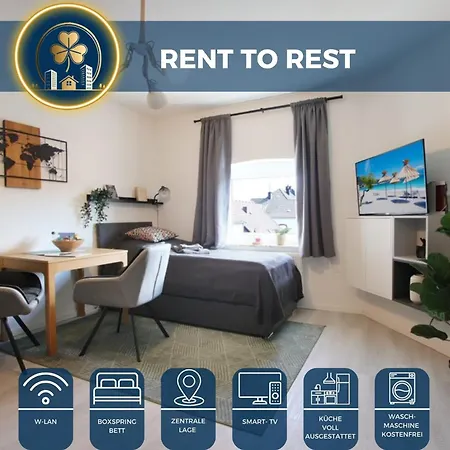 Rtr - Fuer 1 Person - Voll Ausgestattet - Zentrum - Smart Tv - Wifi - Modern *